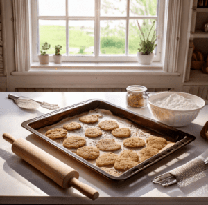 early grey cookies cooling