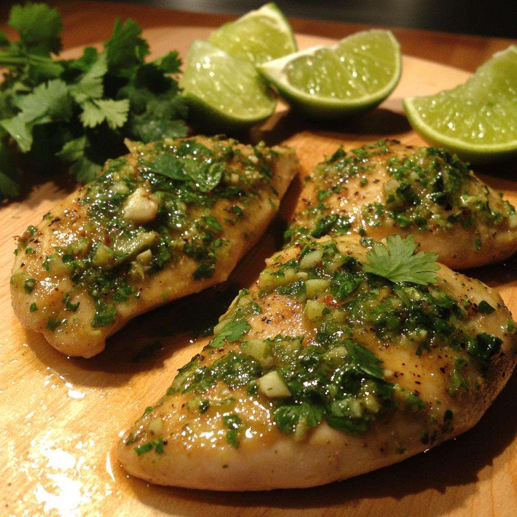 Chicken Breasts Marinated In A Vibrant Mixture