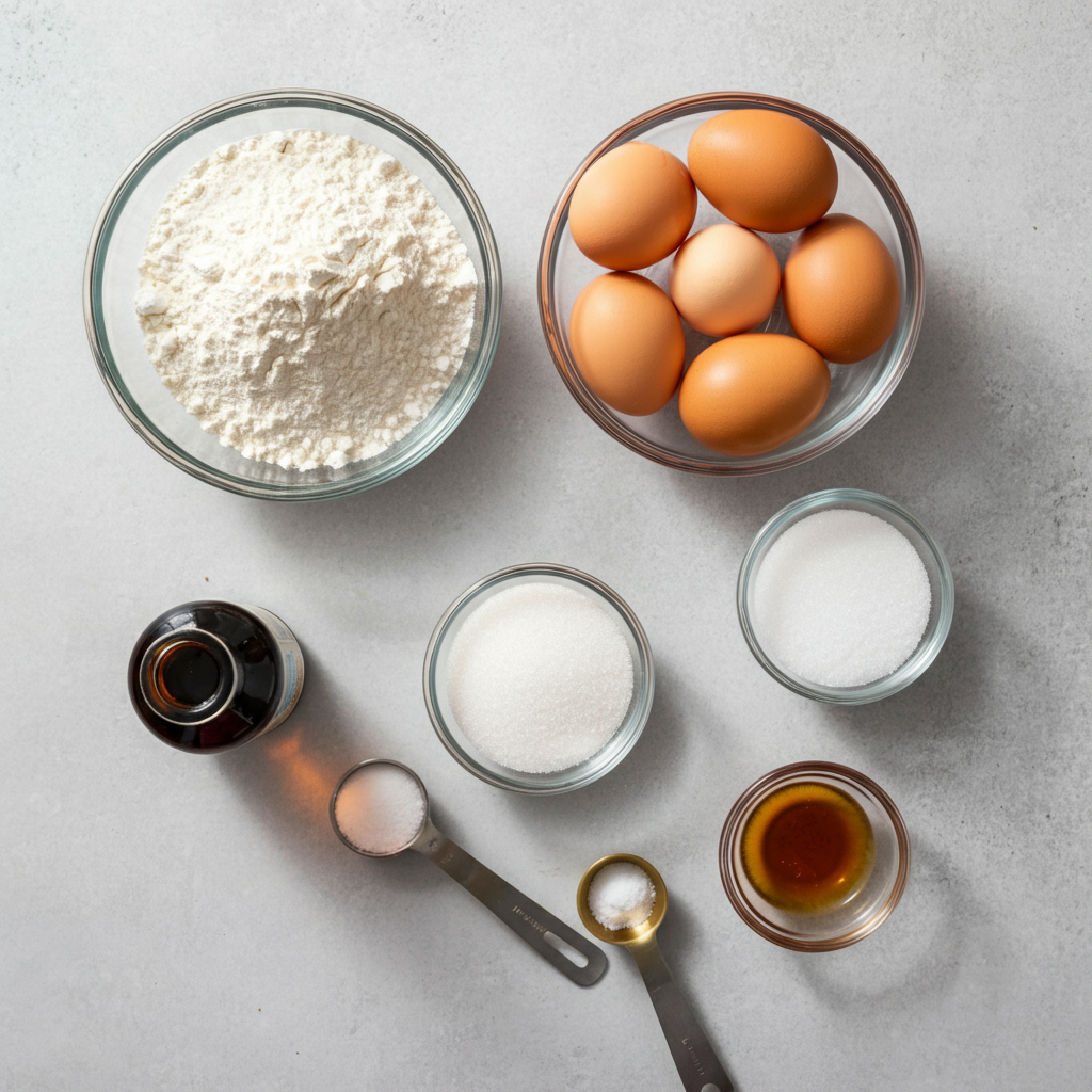 Angel Food Cake ingredients