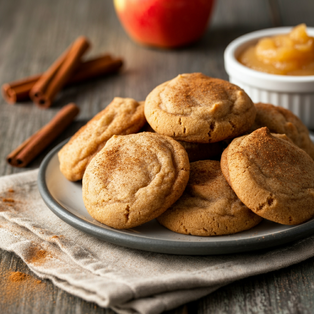 Applesauce Cookies on plate