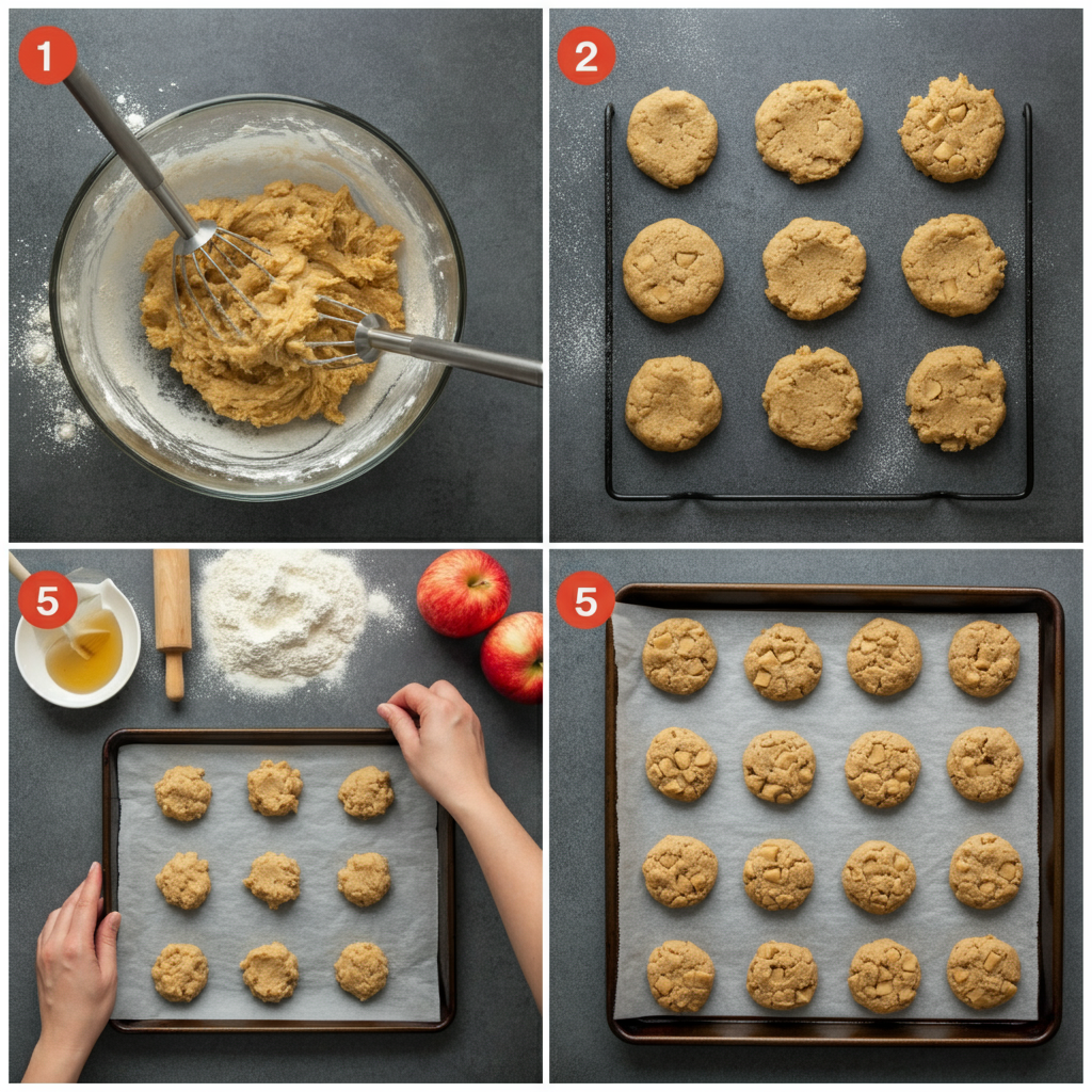 Applesauce Cookies steps