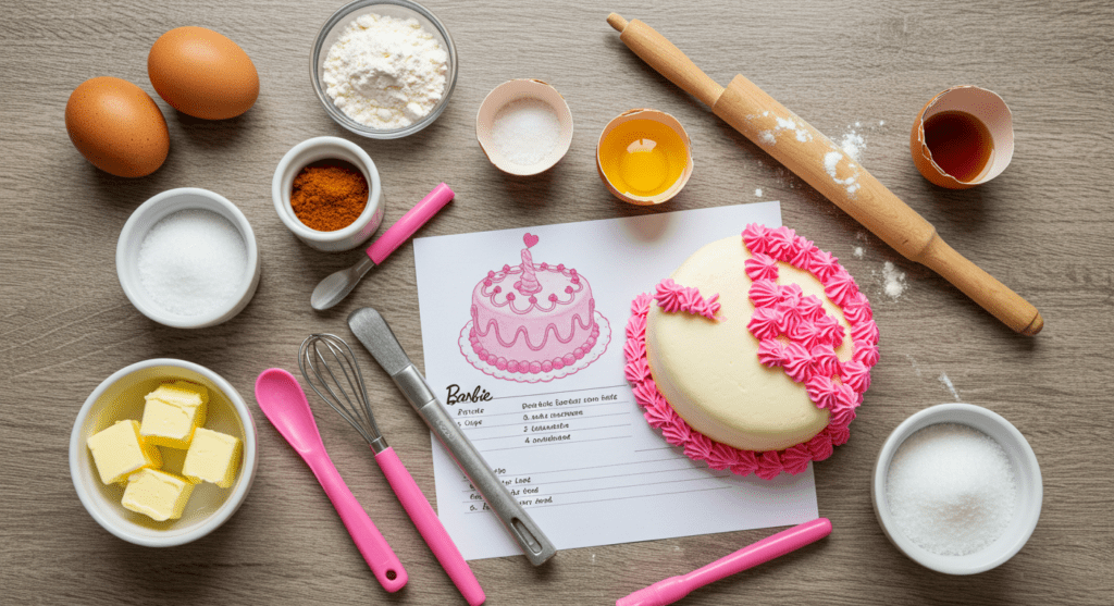 Barbie Cake ingredients