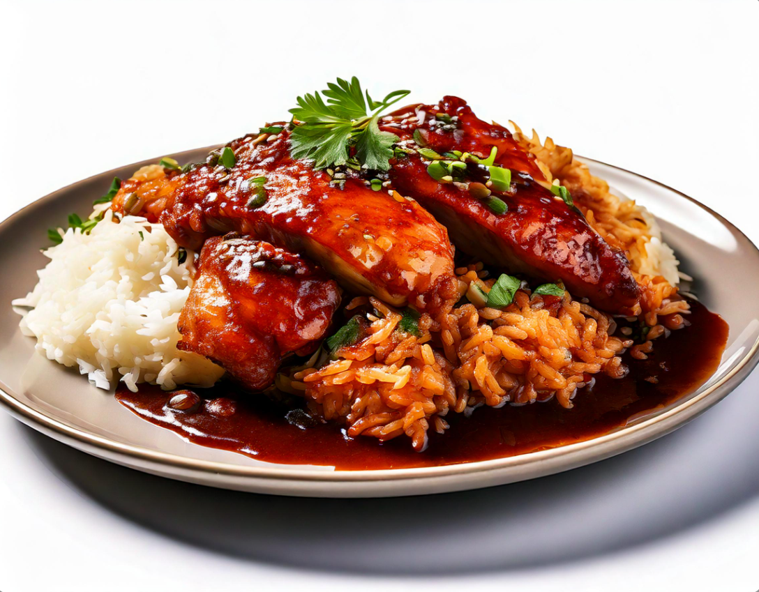 Blackened Chicken on rice