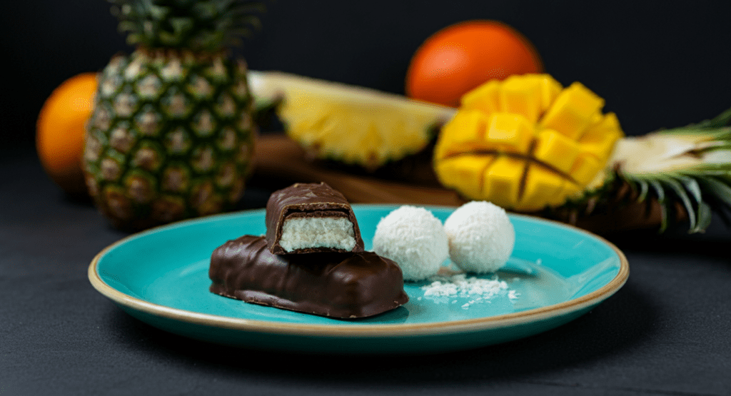 Bounty Candy Bar with fruit