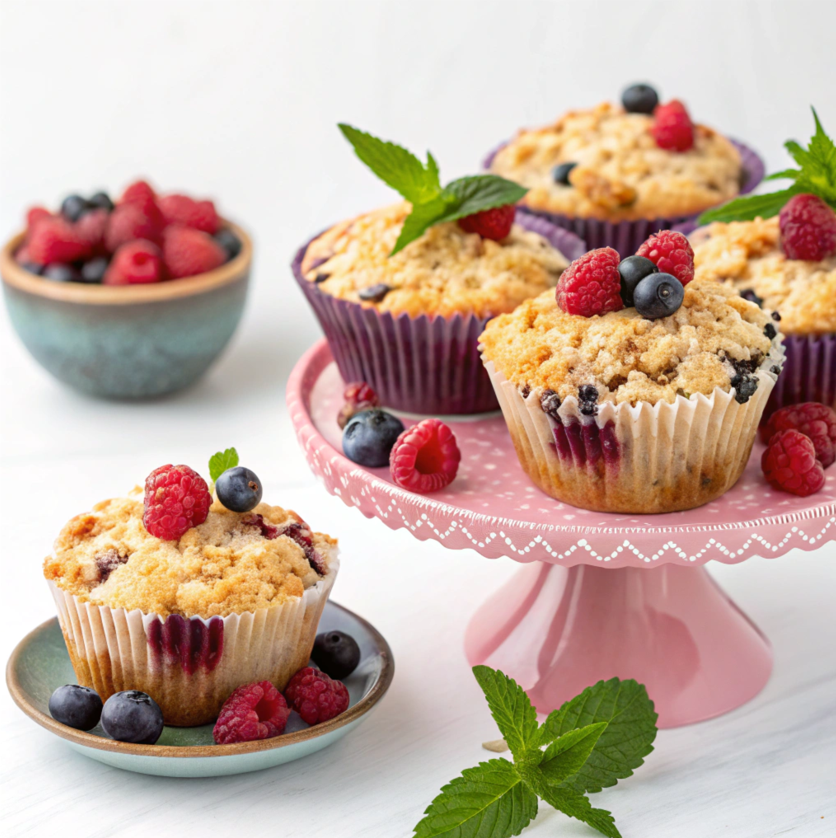 Bumbleberry muffins