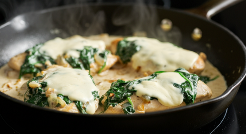 Chicken Cream Cheese Recipe in pan