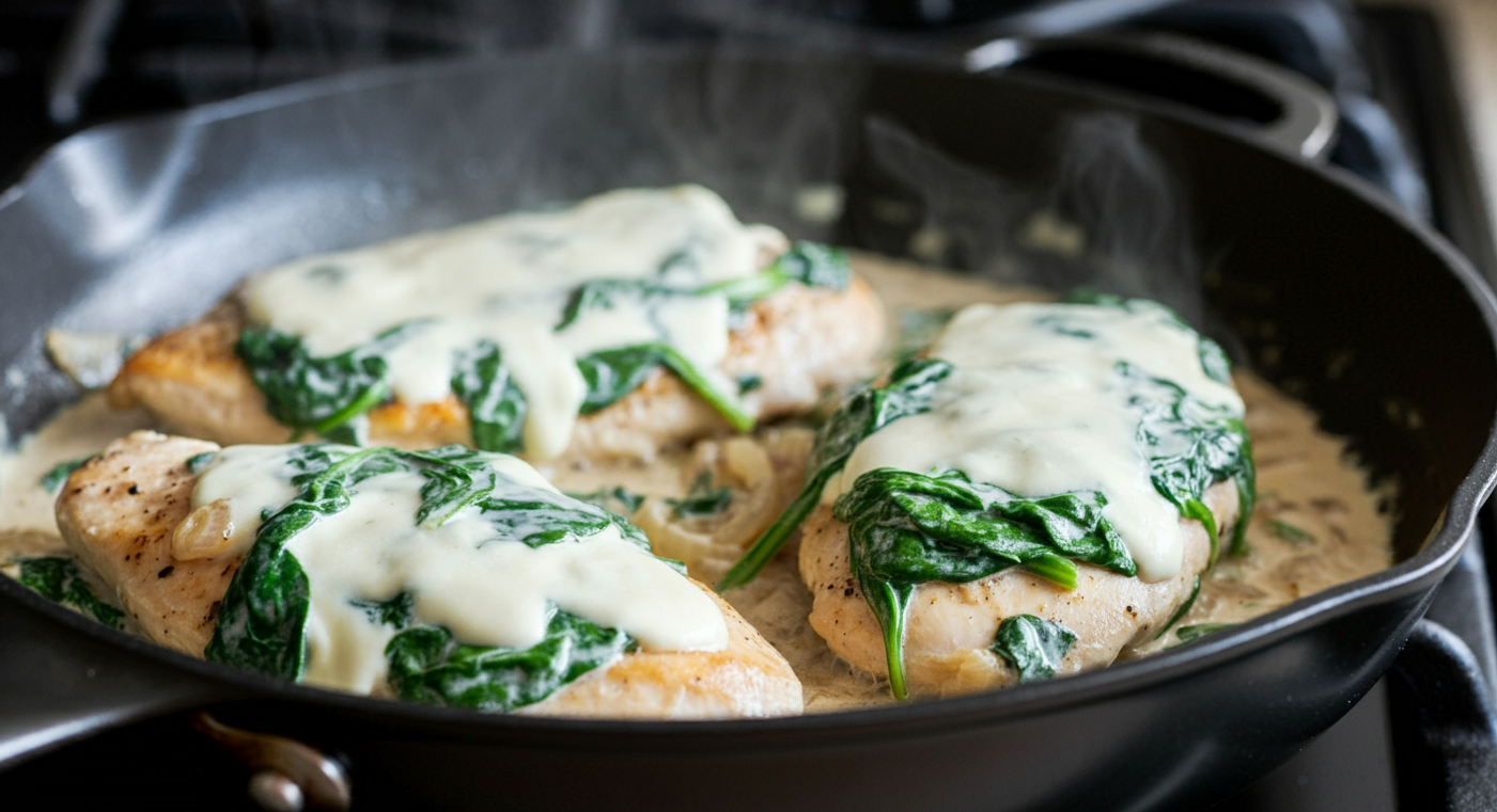 Chicken Cream Cheese Recipe in pan