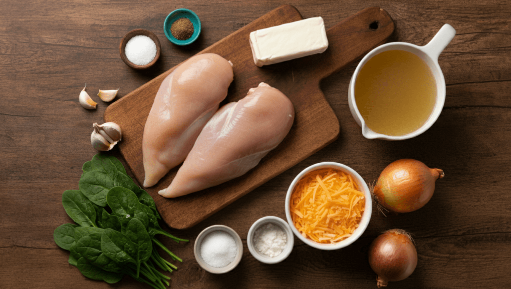 Chicken Cream Cheese Recipe ingredients