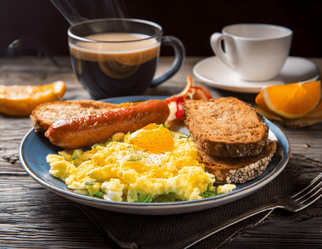 Cottage Cheese Eggs sausage