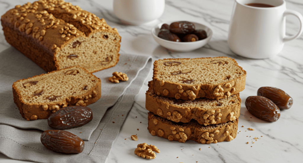 Date Nut Bread slices