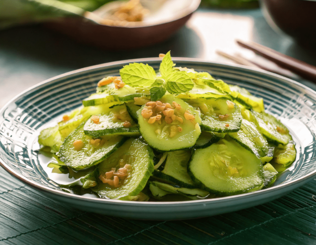 Din Tai Fung Cucumber Salad plate