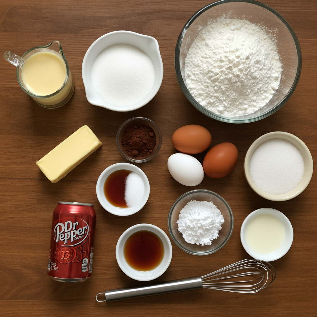 Dr Pepper Cake ingredients