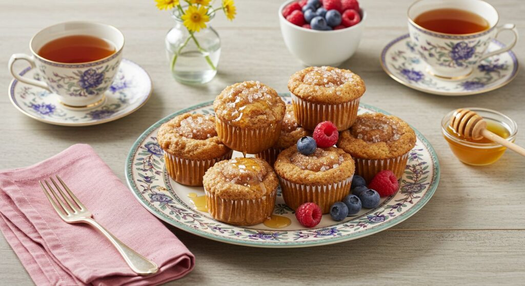 French toast muffins on breakfast table