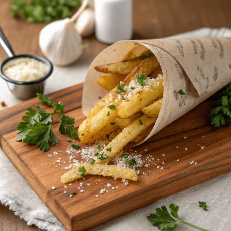 Garlic Fries in cone 2