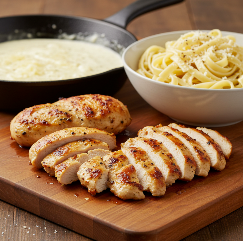 Garlic Parmesan Chicken Pasta