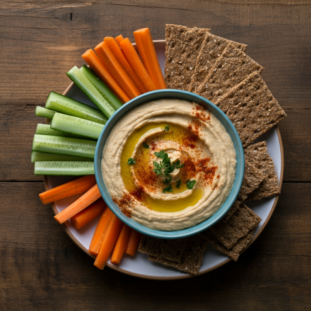 Hummus in a bowl