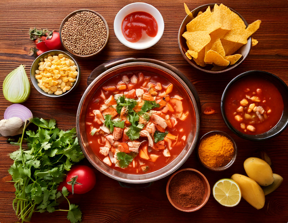 Ingredients for Chicken Tortilla Soup