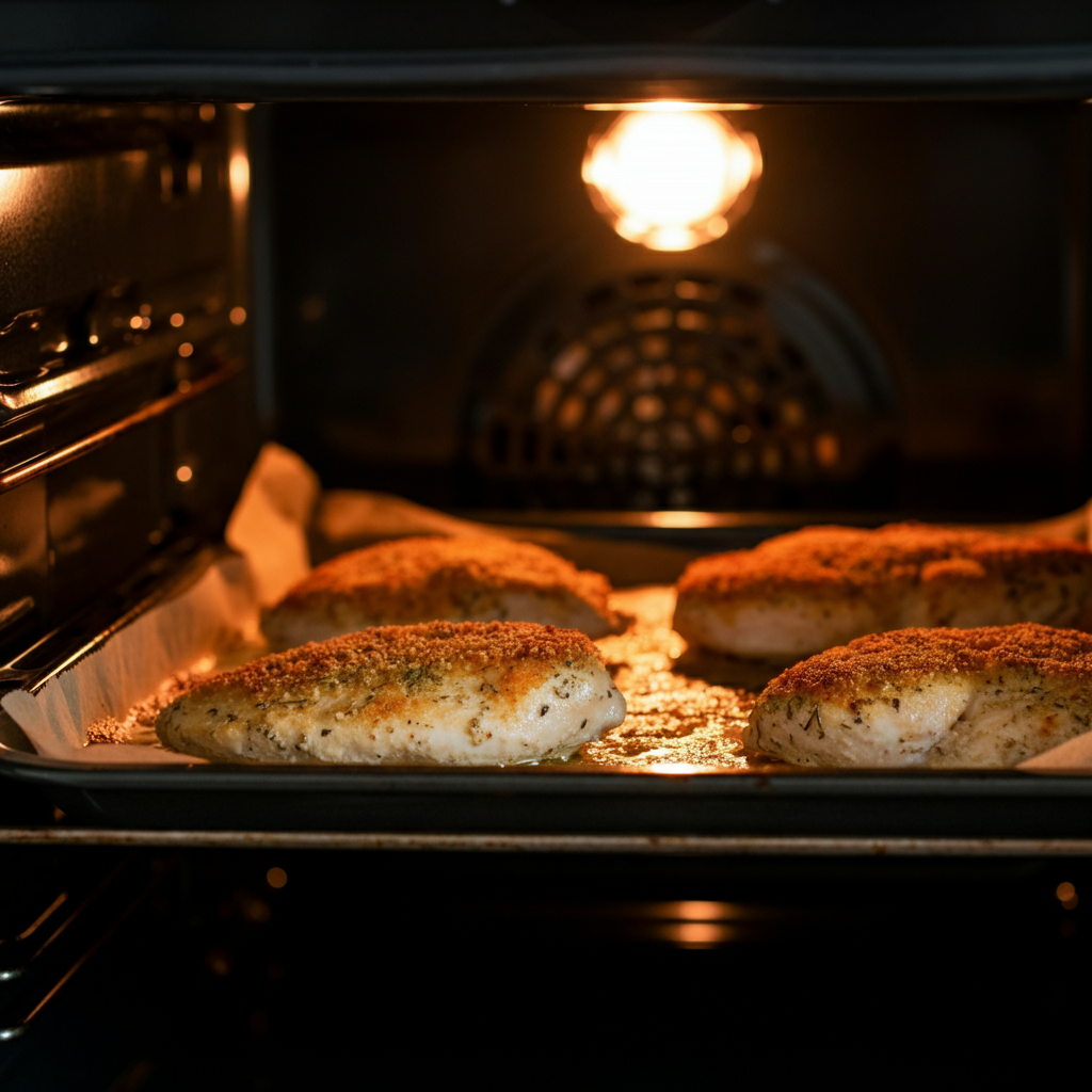 Baked Chicken Cutlets in oven