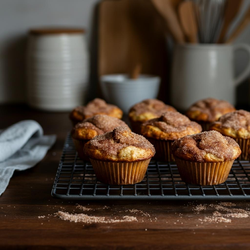 fresh French toast muffins out of oven 