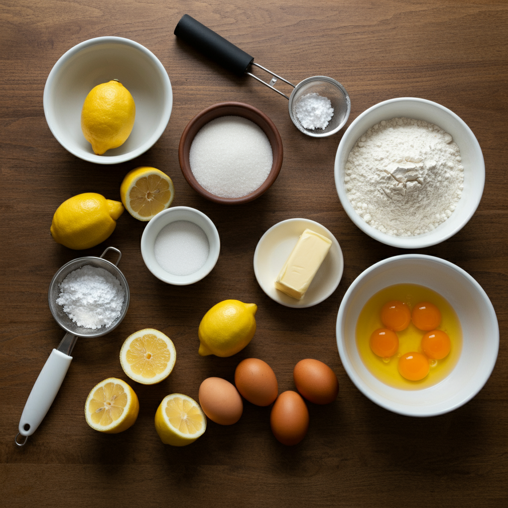 Lemon Brownies ingredients