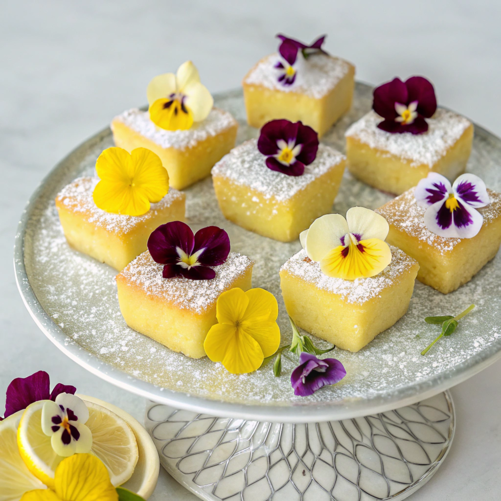 Lemon Brownies on display