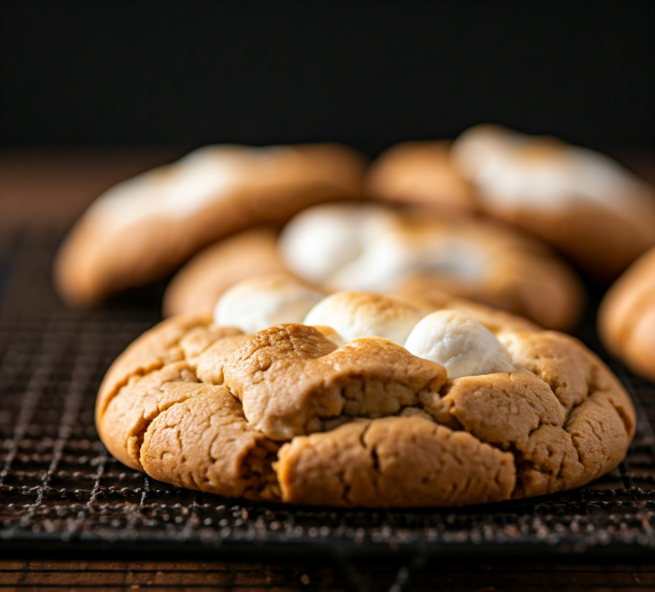 Marshmallow Cookies closeup