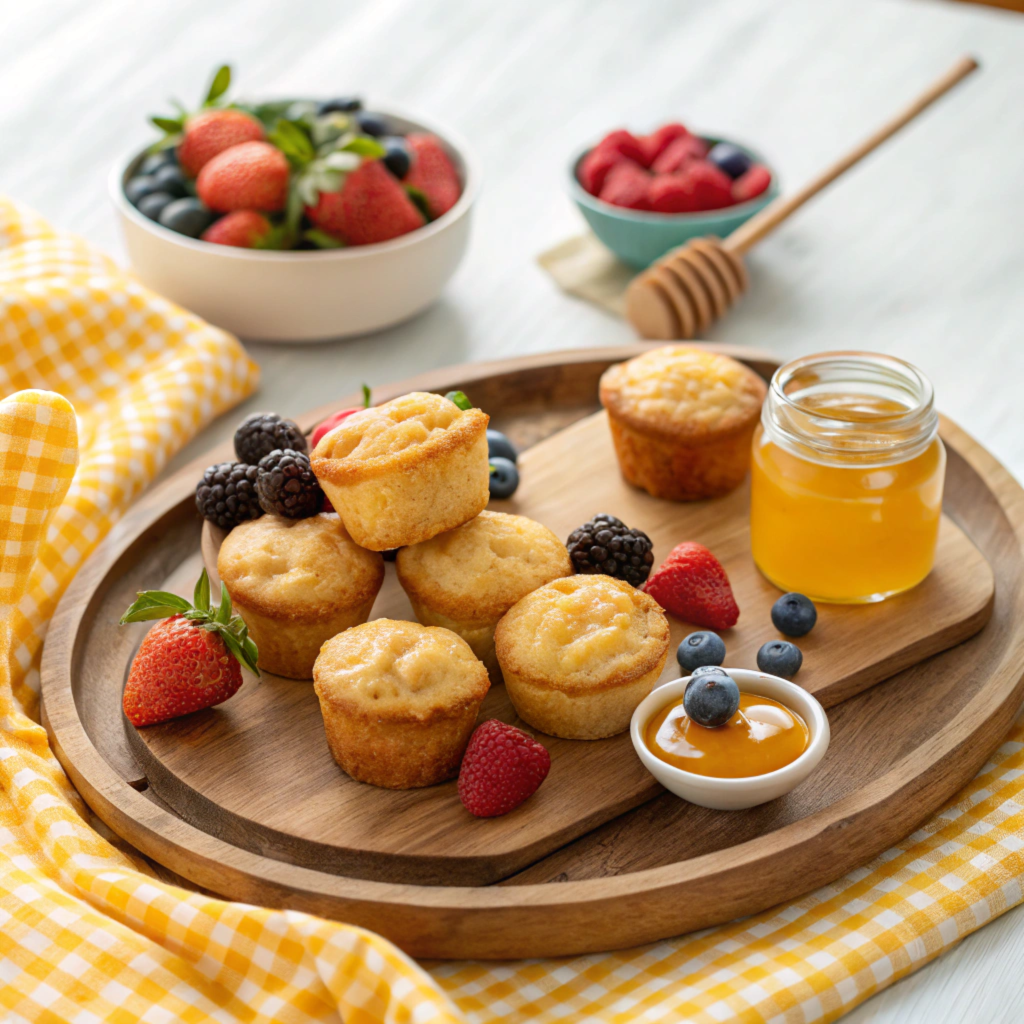 Nbisquick Muffins minies on cutting board