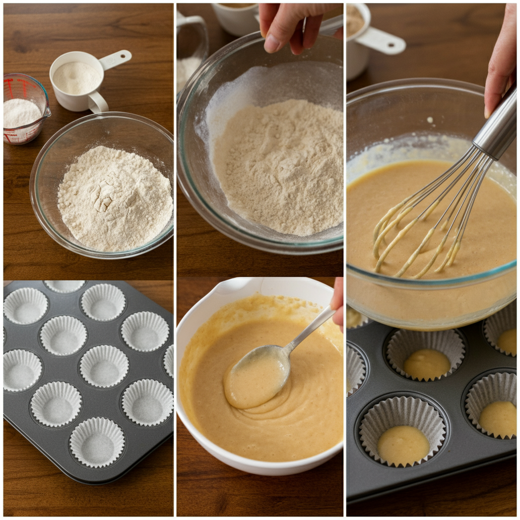 Nbisquick Muffins steps