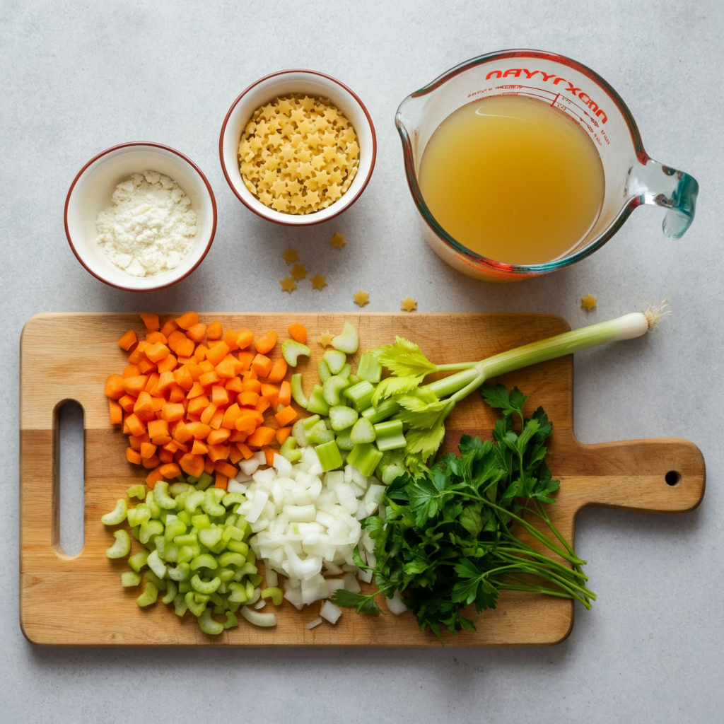 Pastina soup ingredients