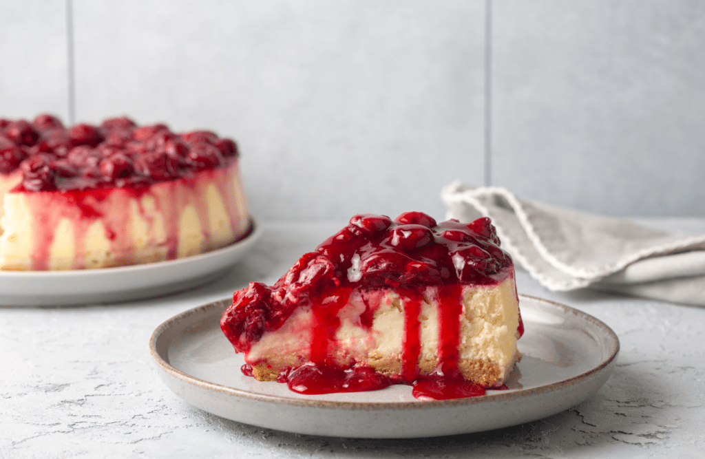 Philadelphia Cherry Cheesecake plate