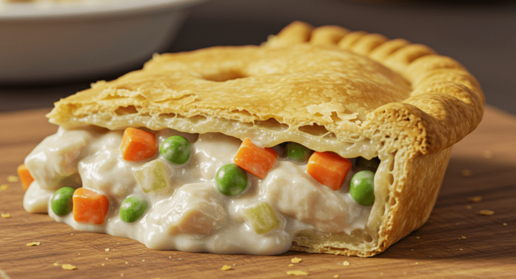 Pillsbury chicken pot pie slice