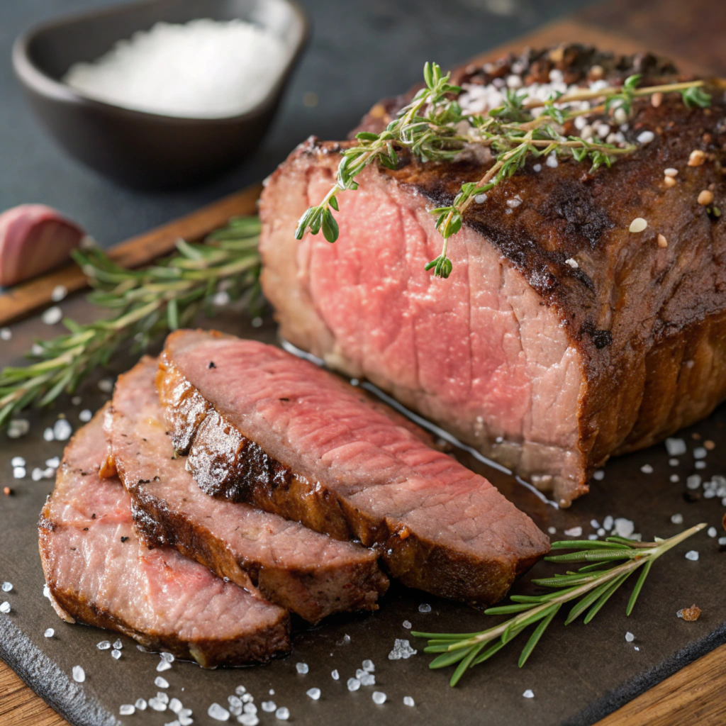 Ribeye Roast sliced