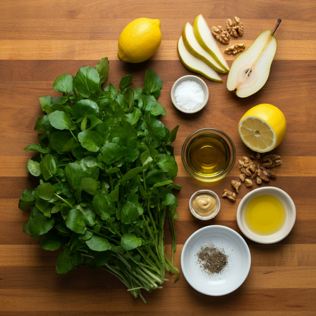 Watercress Salad ingredients