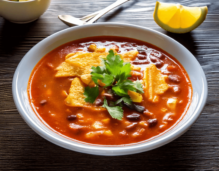 chick fil a chicken tortilla soup recipe in bowl