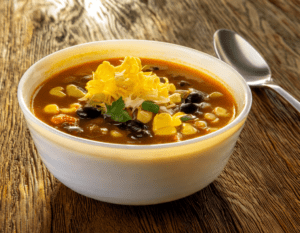 chick fil a chicken tortilla soup recipe in small bowl