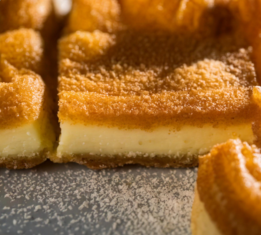 churro cheesecake on pan