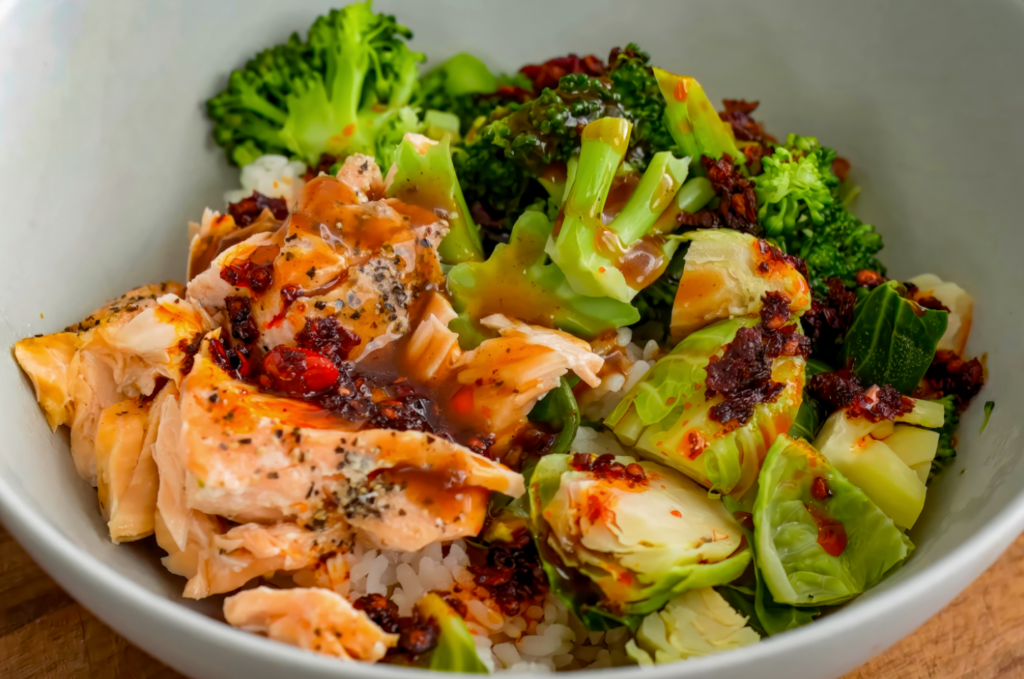 healthy-fresh-salad-with-vegetables-salmon-on-plate