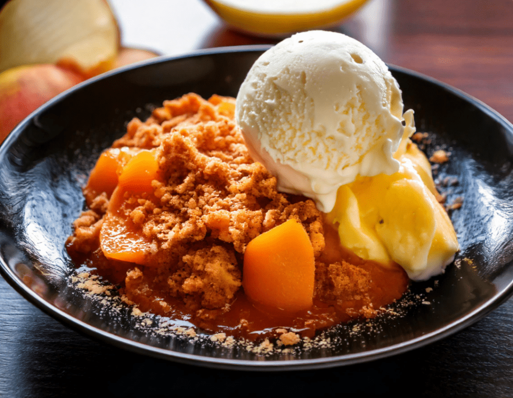 peach crumble recipe