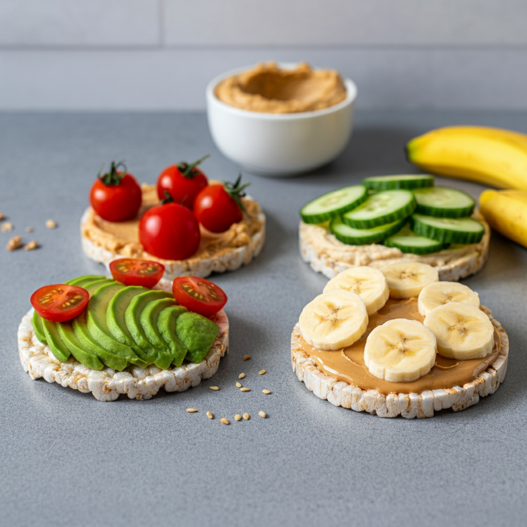 rice cakes​ with fruits