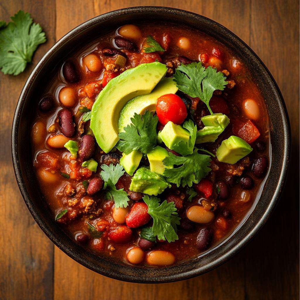 bowl of easy chili 