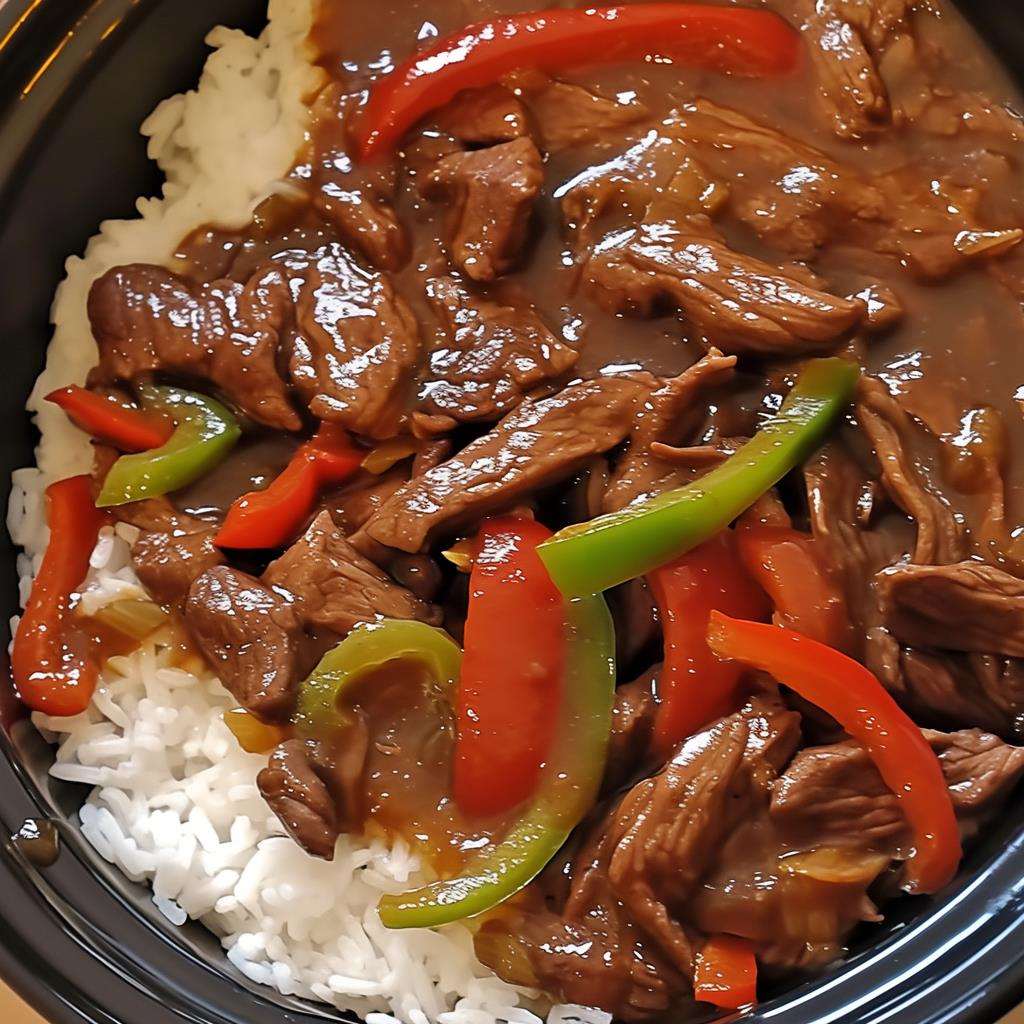 Pepper Steak In A Crock Pot