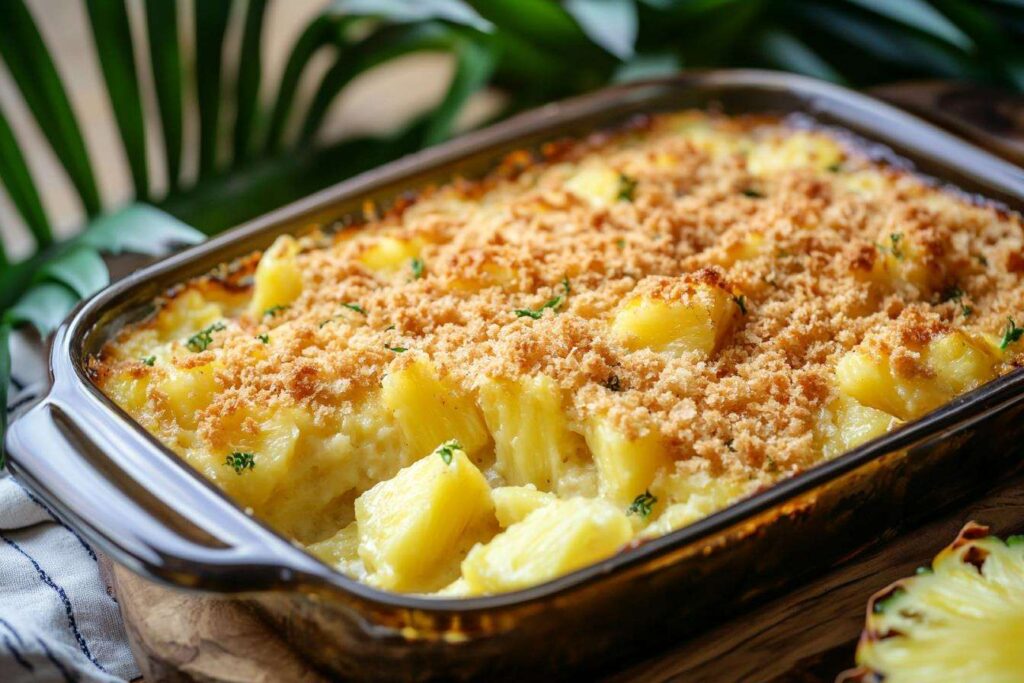 Pineapple Casserole pan